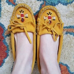 Mustard Minnetonka Moccasins